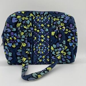 Vera Bradley Women's Indio Pop Blue/Green Floral Over The Shoulder Bag Purse